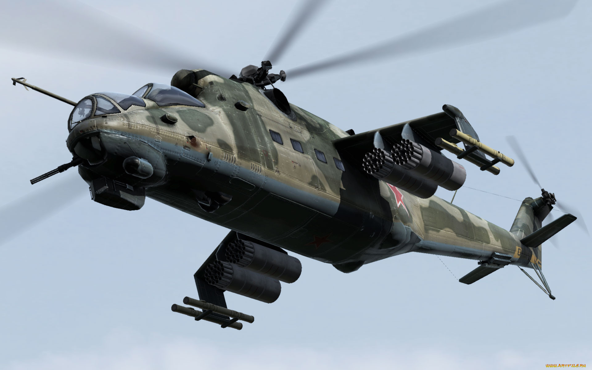 Вертолет mil mi 24 hind